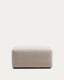 Blok beige chenille footrest 90 x 74cm FSC Mix Credit