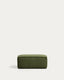 Blok green thick corduroy end pouffe 60x104cm FSC Mix Credit