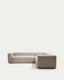Blok beige chenille 4-seater corner sofa 290 x 290cm FSC Mix Credit