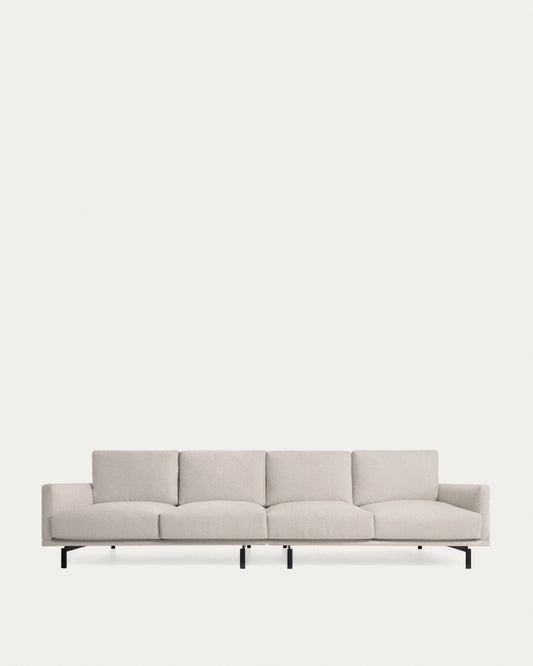 Galene 4 seater sofa in beige, 334 cm FSC Mix Credit