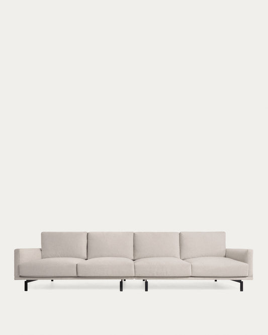 Galene 4 seater sofa in beige, 414 cm FSC Mix Credit