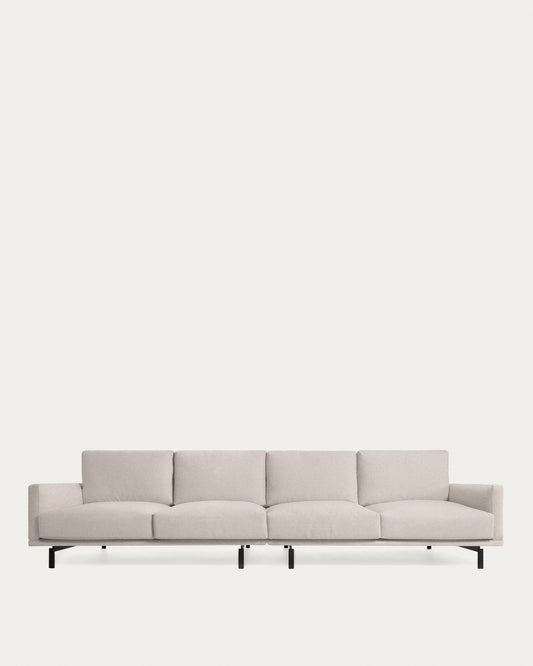 Galene 4 seater sofa in beige, 414 cm FSC Mix Credit