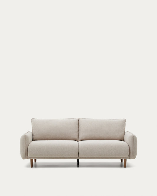 3 seater Carlota sofa in beige, 213 cm FSC Mix Credit