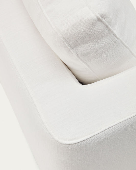 Fabric sample Secreto White 10 x 15 cm