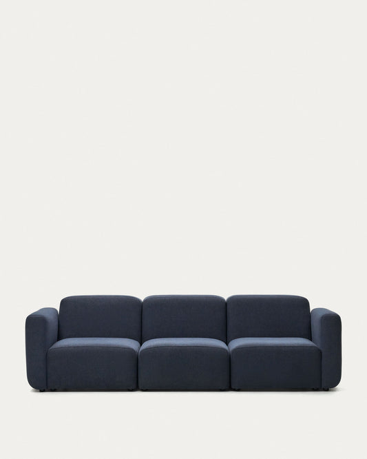 Neom 3 seater modular sofa in blue, 263 cm FSC Mix Credit