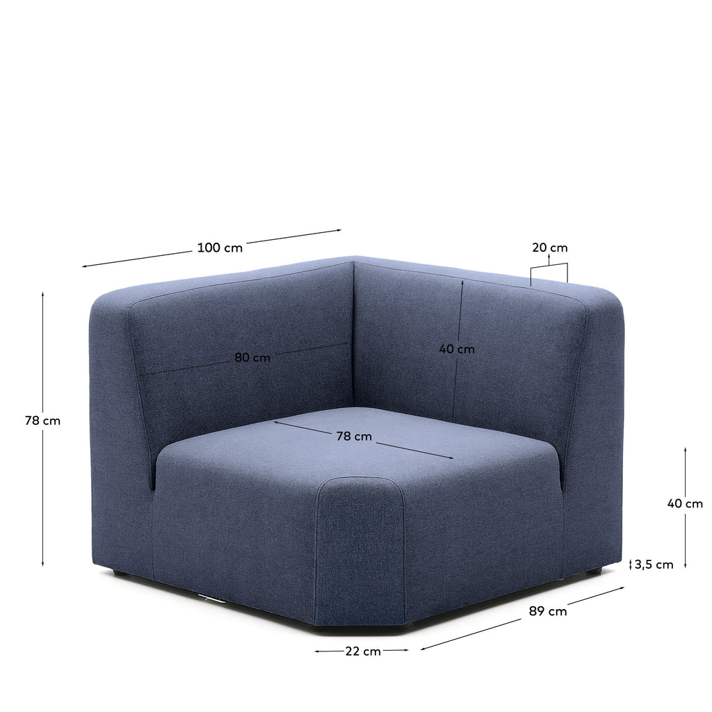 Neom corner module blue 75 cm FSC Mix Credit