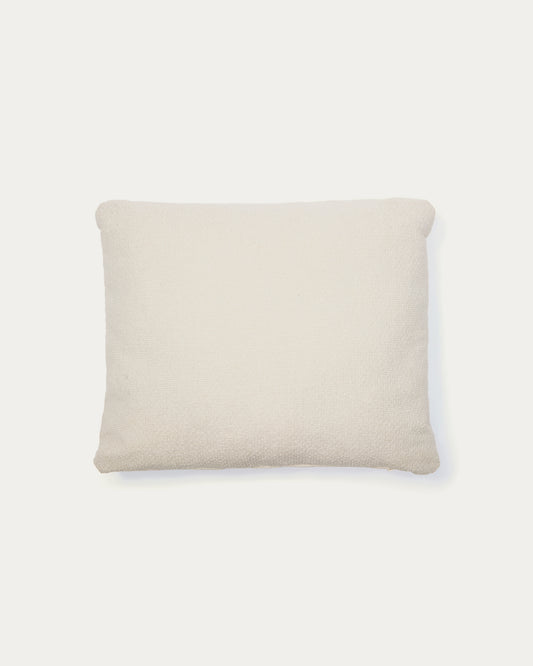 Martina ecru chenille cushion 60 x 52cm