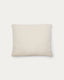 Martina ecru chenille cushion 60 x 52cm