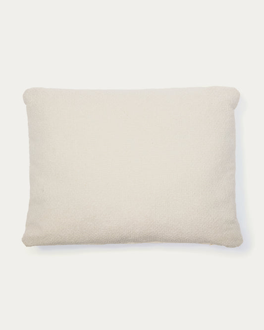 Martina ecru chenille cushion 47 x 36cm
