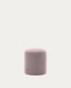 Kaeli purple footrest with removable cover Ø43cm