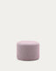 Kaeli purple footrest with removable cover Ø60cm