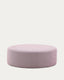 Kaeli purple footrest with removable cover Ø120cm