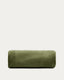 Kaeli footrest cover in green bouclé Ø 90 cm