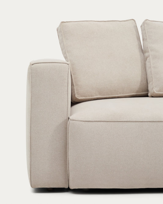 Marela beige chenille 3-seater sofa bed 236cm FSC Mix Credit