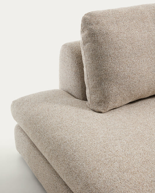 Vera beige 4-seater sofa with left-hand end section 325 cm FSC Mix Credit