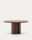 Nealy round table with a walnut veneer in a dark finish, Ø 150 cm