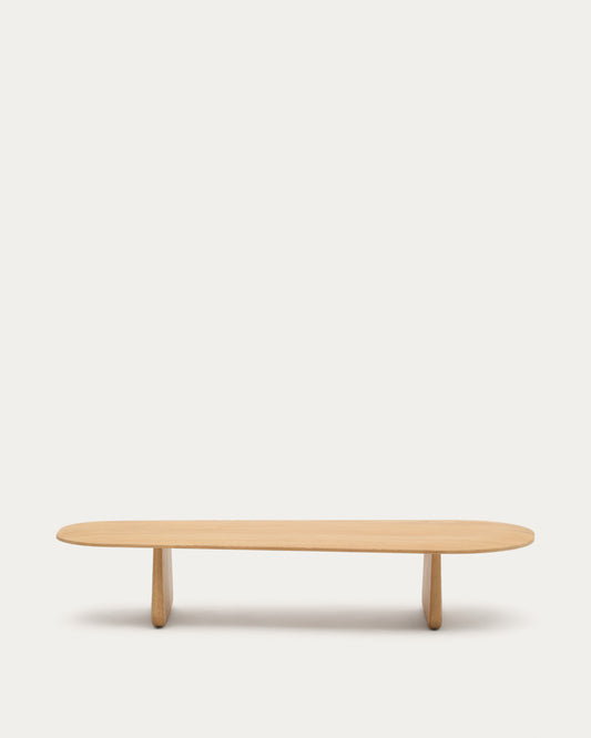 Pirita coffee table made from solid oak wood in a natural finish, 147 x 65 cm FSC 100%