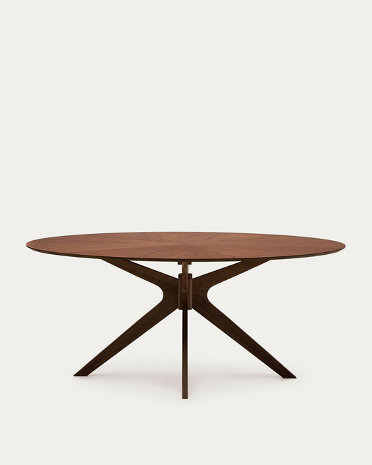 Naanim table in walnut veneer, 180 x 110 cm