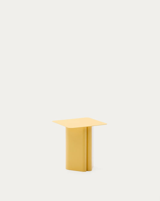 Arvin yellow iron side table 42 x 42cm