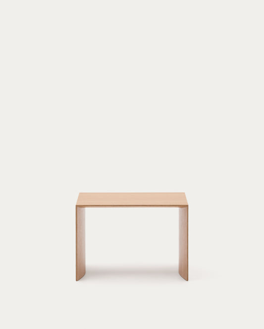 Litto oak veneer side table, 55 x 40 cm