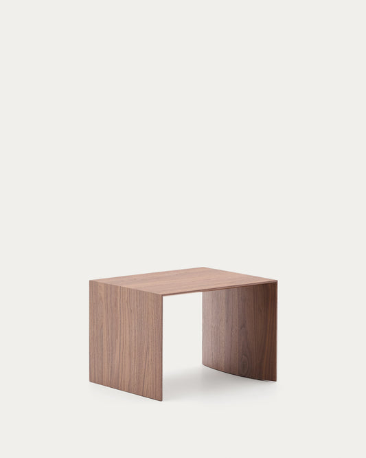 Litto walnut veneer FSC Mix Credit side table, 55 x 40 cm
