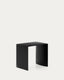 Litto black, lacquered MDF side table, 55 x 40 cm