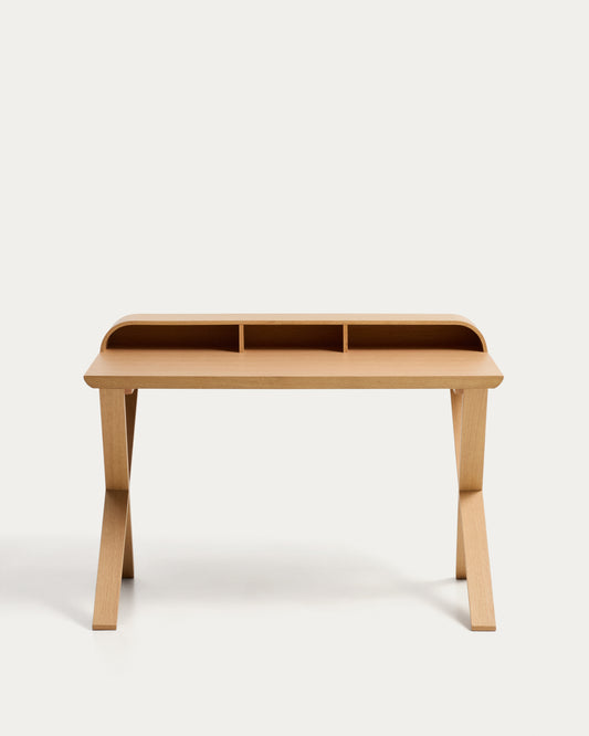 Dilare oak veneer desk 120 x 85cm