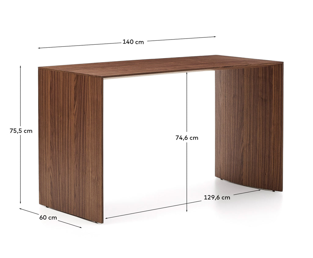 Litto walnut veneer desk 140 x 60cm