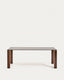 Adularia table in brown tempered glass 200 x 100cm