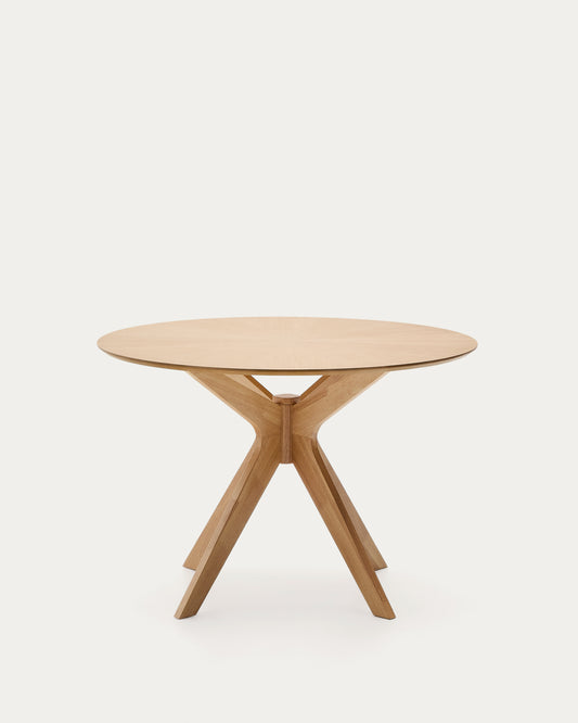 Naanim round table in oak veneer, Ø 100 cm