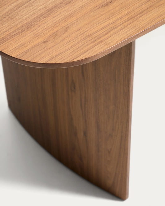 Litto table made from walnut veneer, 160 x 90 cm
