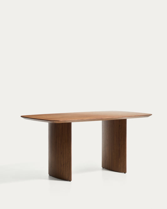 Litto table made from walnut veneer, 160 x 90 cm