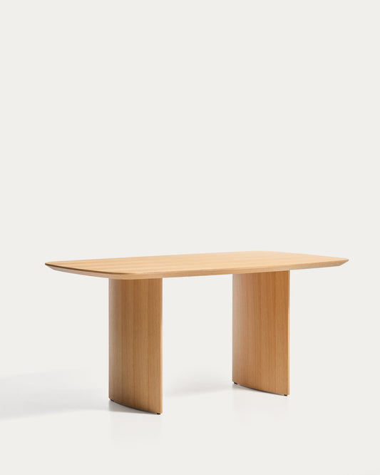 Litto table made from oak veneer, 160 x 90 cm
