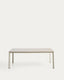 Anafi table in sintered stone and ecru aluminium 180 x 90 cm