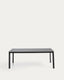 Anafi table in sintered stone and graphite aluminium 180 x 90cm