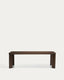 Jondal extendable table in solid oak wood and oak veneer with walnut finish FSC 100% 240 (320) x 100cm