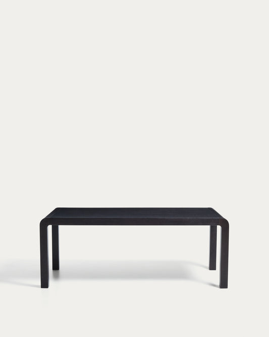 Erisia extendable table in solid oak wood with an ebonised finish 200 (280) x 100 cm FSC 100%