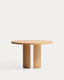 Nealy round table with an oak veneer in a natural finish, Ø 120 cm