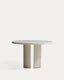 Nealy round table in lacquered MDF in an ecru finish, Ø 120 cm