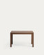 Narevi extendable table in oak veneer with walnut finish 130 (190) x 80 cm