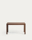 Narevi extendable table in oak veneer with walnut finish 170 (230) x 80 cm
