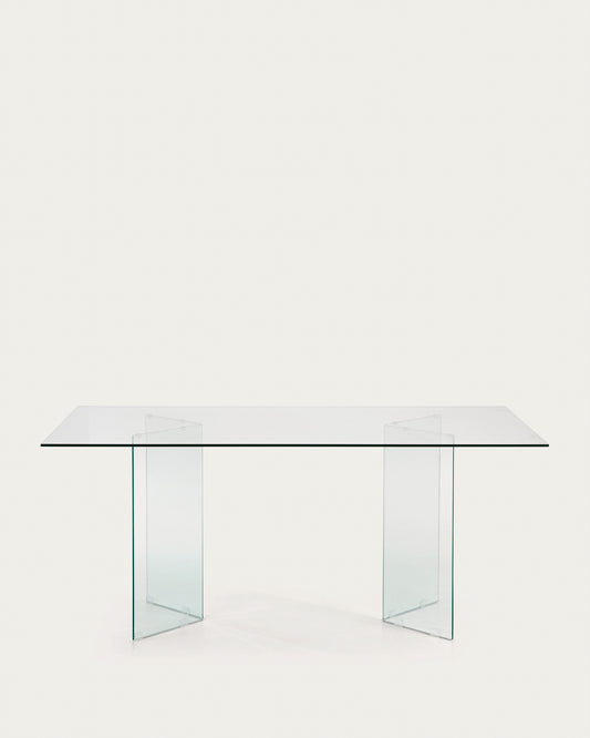 Burano glass table, 200 x 90 cm