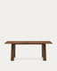 Arlen extendable table in solid oak wood and veneer with a walnut finish 200(250) 95 cm FSC Mix Credit