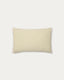Lioris green striped cotton cushion cover 60 x 40cm