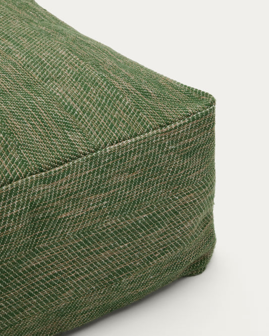 Pouf Vedell 100% PET green 60 x 60 x 30cm