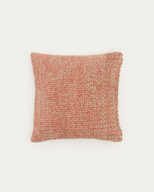 Tivra beige cotton and jute cushion cover 45 x 45cm