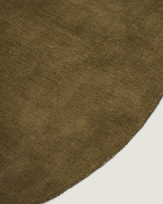 Empuries green round rug Ø200cm