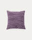 Niera purple striped cotton jacquard cushion cover 45 x 45cm