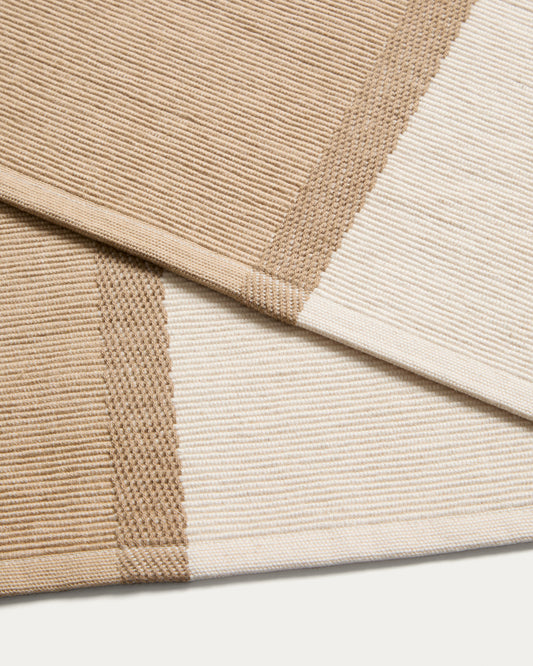 Tari set of 2 beige 100% cotton placemats 35 x 50 cm