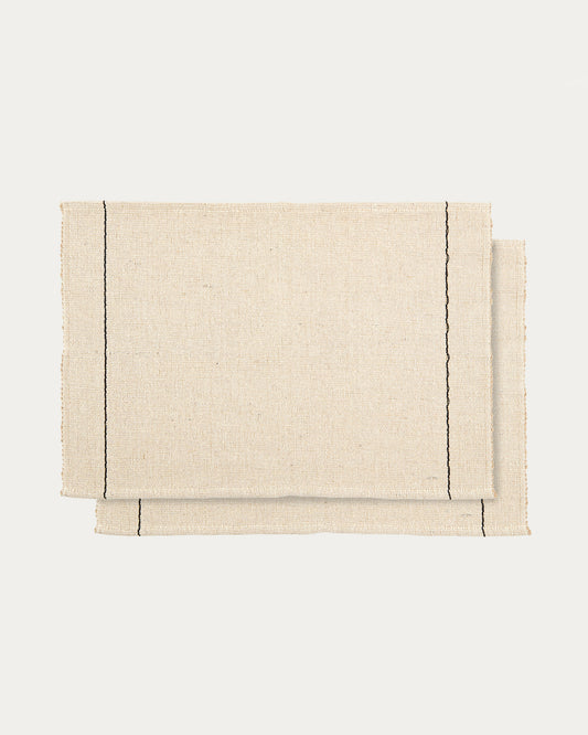 Lunel set of 2 jute placemats 50 x 35cm